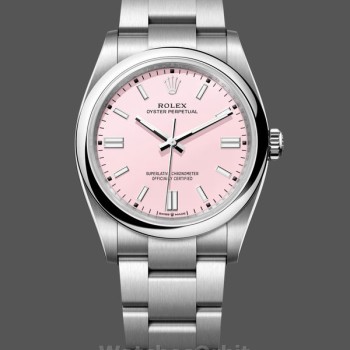 Replica Rolex Oyster Perpetual 36-126000 voor dames, Oystersteel, Roze wijzerplaat, Roze wijzerplaat voor dames