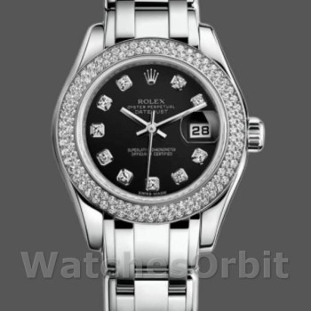 Replica Rolex Pearlmaster 29mm Dames-80339-Diamant Bezel Luxe