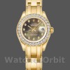 Replica Rolex Pearlmaster 29mm voor dames-80298-geel goud-MOP wijzerplaat Luxe