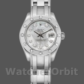 Replica Rolex Pearlmaster 29mm Dames-80319-MOP Diamanten wijzerplaat Luxe