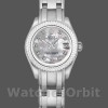 Replica Rolex Pearlmaster 34mm voor dames-81339-Witte MOP met diamanten wijzerplaat Luxe