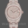 Replica Rolex Pearlmaster 39mm Heren-86405RBR-Everose Goud-Gegolfd Diamanten Wijzerplaat Luxe
