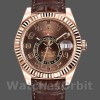 Replica Rolex Sky-Dweller 42mm Heren-326135-Chocolade Arabisch Sunray Bruine Wijzerplaat