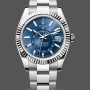 Replica Heren Rolex Sky-Dweller 42mm-m336934 0005-Roestvrij Staal-Blauwe Wijzerplaat