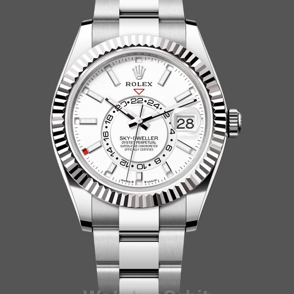 Replica Rolex Day Date 36-128236 0009 voor heren, geribbelde lunette, platina armband, ijsblauw