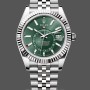 Replica Rolex Oyster Perpetual 31-277200 0007, Turquoise Blauwe Wijzerplaat, voor dames