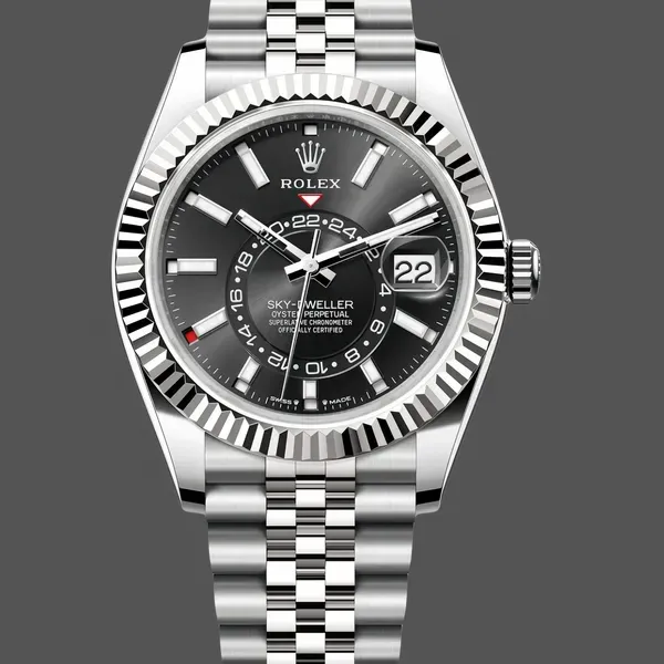 Replica Heren Rolex Sky-Dweller-m336934 0008, 42mm, Automatic, Jubilee, Black Dial Zwart