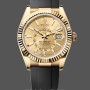 Replica Heren Rolex Sky-Dweller-m336238 0001, 42mm, Geelgoud