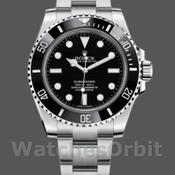 Replica Rolex Submariner 40mm Heren-114060-Roestvrij Staal-Zwarte Wijzerplaat Zwart