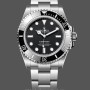 Replica Rolex Submariner 41mm Heren-124060-Oyster Roestvrij Staal-Zwarte Wijzerplaat Zwart