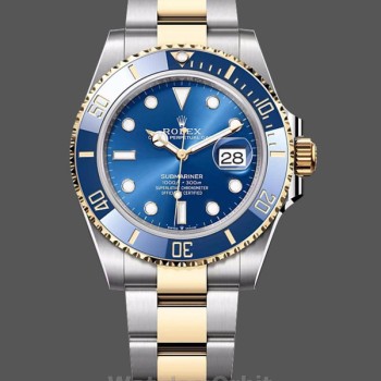 Replica Rolex Submariner 41mm Heren-126613LB-Blauwe Wijzerplaat-Blauwe Ring Blauw