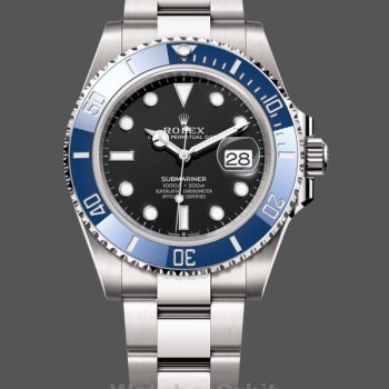 Replica Rolex Submariner 41mm Heren-126619LB 0003-Blauwe Keramische Ring-Zwarte Wijzerplaat Zwart