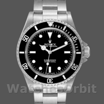 Replica Rolex Submariner 40mm Heren-14060-Roestvrijstalen Kast-Zwarte Wijzerplaat Zwart