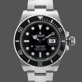 Replica Rolex Submariner 40mm Heren-16610-Roestvrij Staal-Zwarte Wijzerplaat Zwart