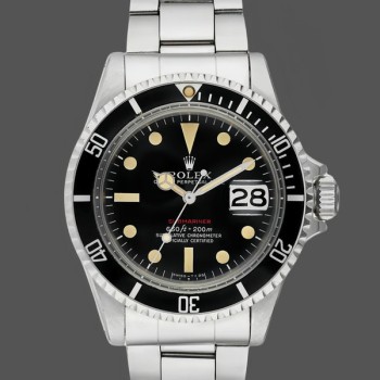 Replica Rolex Submariner 40mm Heren-1680-Roestvrijstalen kast-zwarte wijzerplaat Zwart