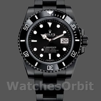 Replica Rolex Submariner Date 40mm Heren-116610LN-Zwarte Wijzerplaat-Zwarte PVD/DLC Roestvrij Staal Zwart