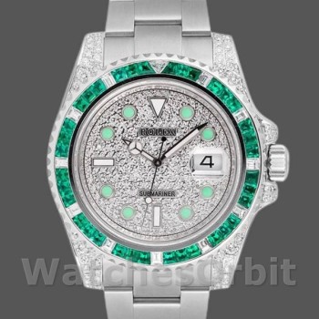 Replica Rolex Submariner Date 40mm Heren-116610LN-Aangepast Diamant-Roestvrij Staal Met Diamant Bestraat