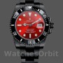 Replica Rolex Submariner Datum 40mm Heren-116610LN-Rode Wijzerplaat-Zwart PVD/DLC Roestvrij Staal Rood