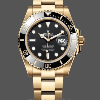 Replica Rolex Submariner Datum 40mm Heren-116618LN-Zwarte Wijzerplaat Zwart