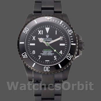 Replica Rolex Submariner 41mm Heren-PR16233BBL-Zwarte wijzerplaat-Automatisch Zwart