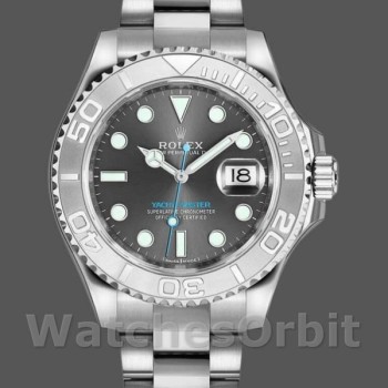 Replica Rolex Yacht-Master 40mm heren-116622-roestvrij staal-grijze wijzerplaat