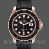 Replica Rolex Yacht-Master 40mm Heren-116655-Everose Goud-Zwarte Wijzerplaat Zwart