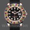 Replica Heren Rolex Yacht-Master 116695-40mm, zwarte wijzerplaat, zwarte rubberen band