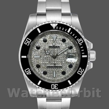 Replica Heren Rolex Yacht-Master-116695, 40 mm, roestvrij staal, wijzerplaat met diamant bekleed