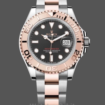 Replica Heren Rolex Yacht-Master 126621-40mm, Everose goud, zwarte wijzerplaat