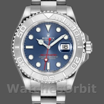 Replica Heren Rolex Yacht-Master 126622-40mm, Platina Bezel, Blauwe Wijzerplaat, Herenblauw
