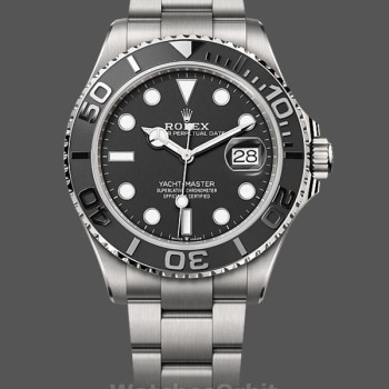 Replica Heren Rolex Yacht-Master-226627 0001, 42mm, Titanium, Zwarte Wijzerplaat, Heren Zwart