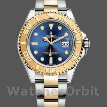 Replica Rolex Yacht-Master 40mm Heren-16623-Staal & Geelgoud-Blauwe Wijzerplaat